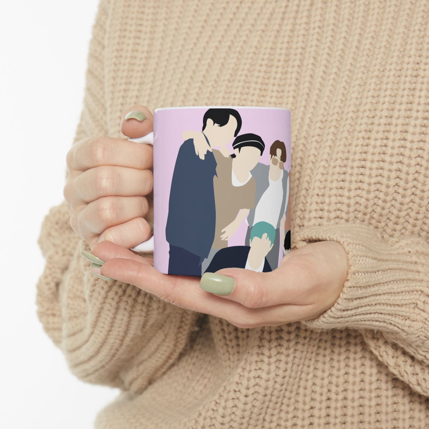K-Pop Group Photo Ceramic Mug (11oz/15oz) — "We Missed You!" Fan Gift