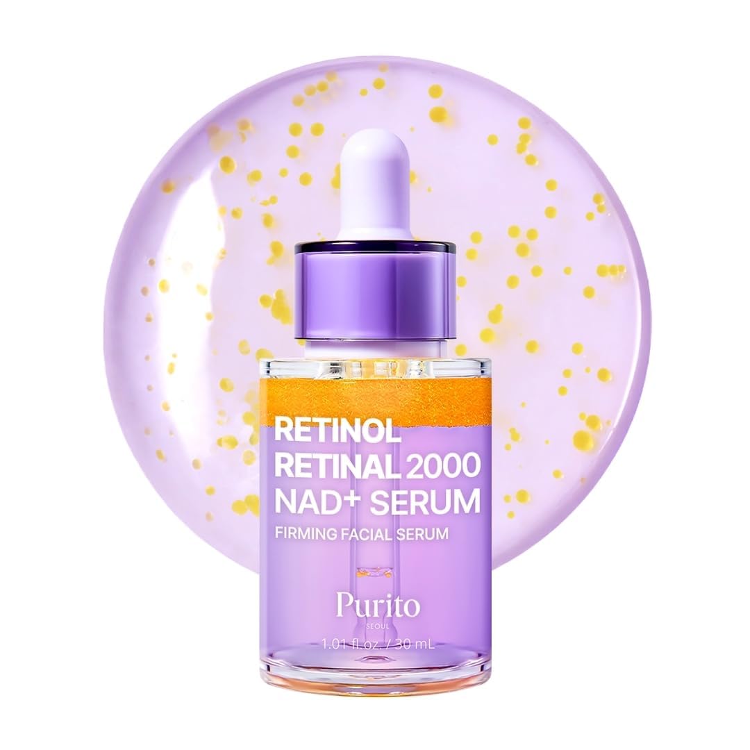 PURITO Sérum de Retinol 0,1% + Retinal 0,1% para piel sensible, 30 ml