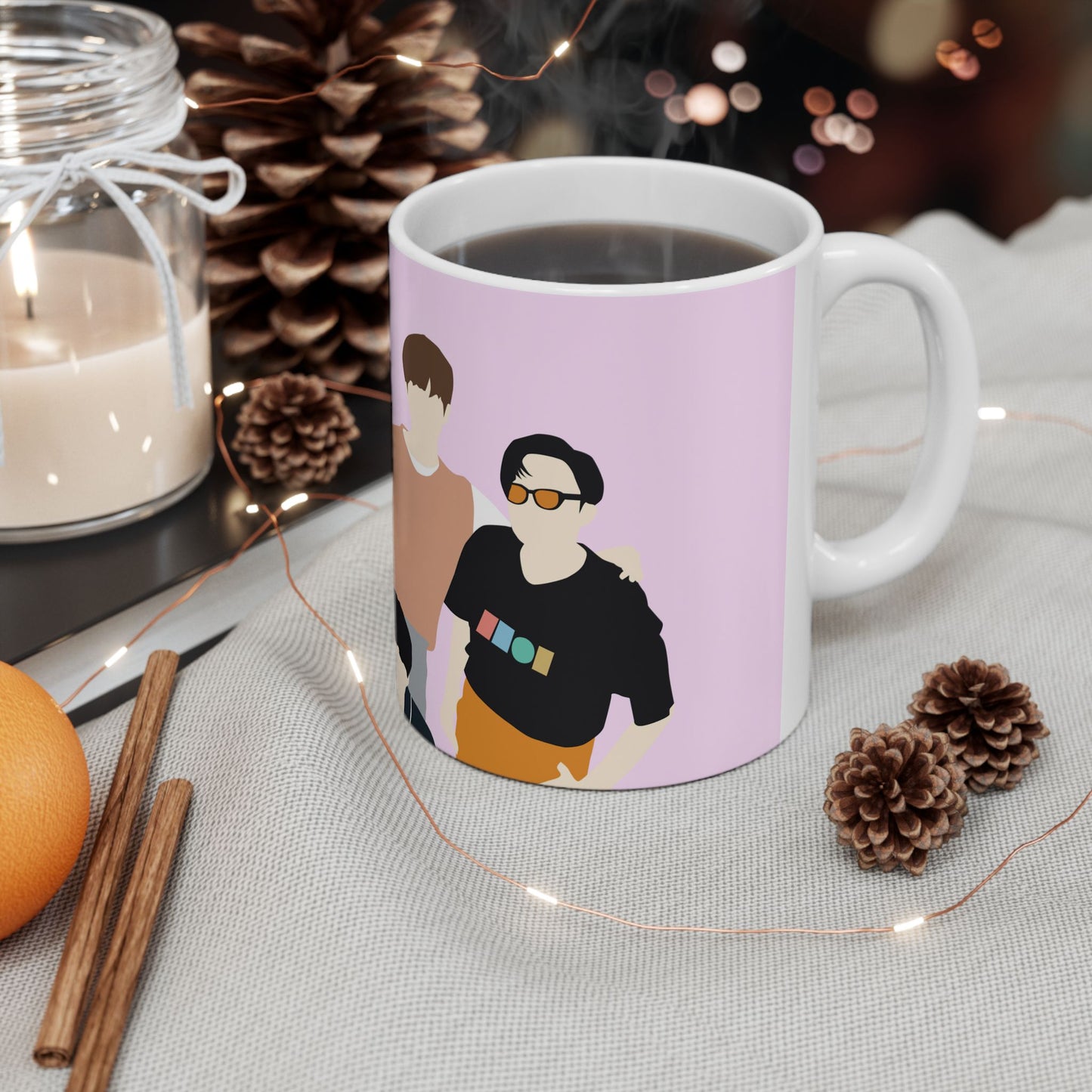 K-Pop Group Photo Ceramic Mug (11oz/15oz) — "We Missed You!" Fan Gift